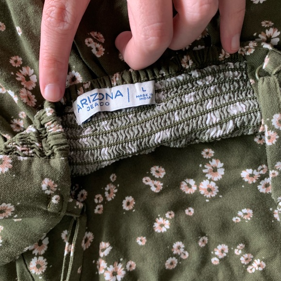 ARIZONA JEAN CO. | Olive Floral Dress - Picture 5 of 5